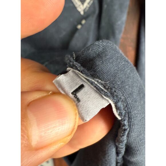 Affliction Long Sleeve Button Shirt Vintage Y2K Goth Grunge Cross Emo Mens Large - Picture 6 of 12